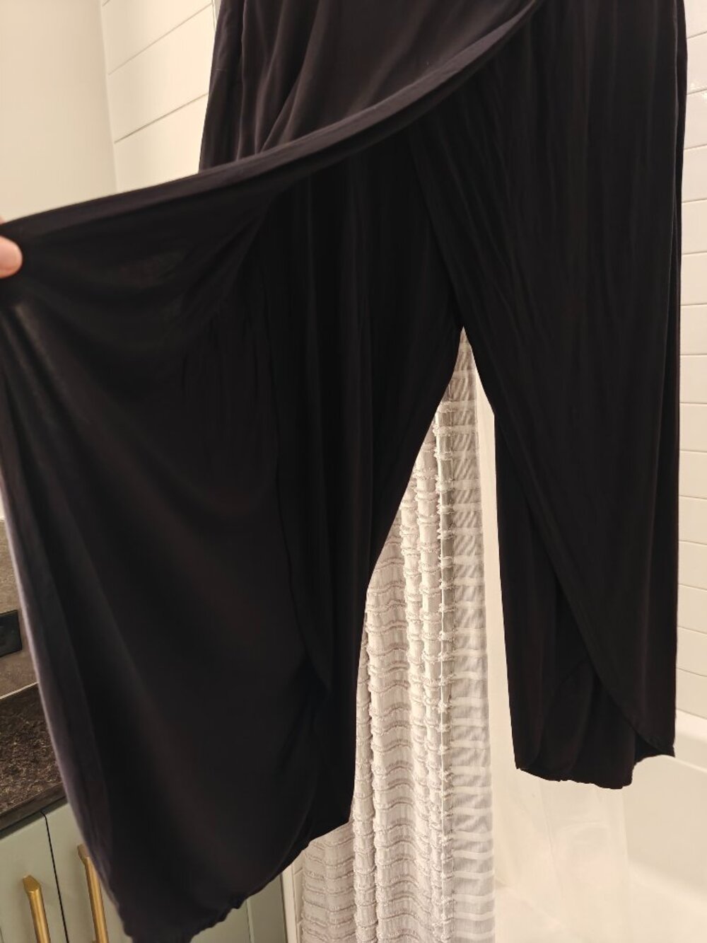 Athleta Release Pants | Black | Size Large | Modal Wrap Lounge Yoga - Picture 3 of 5